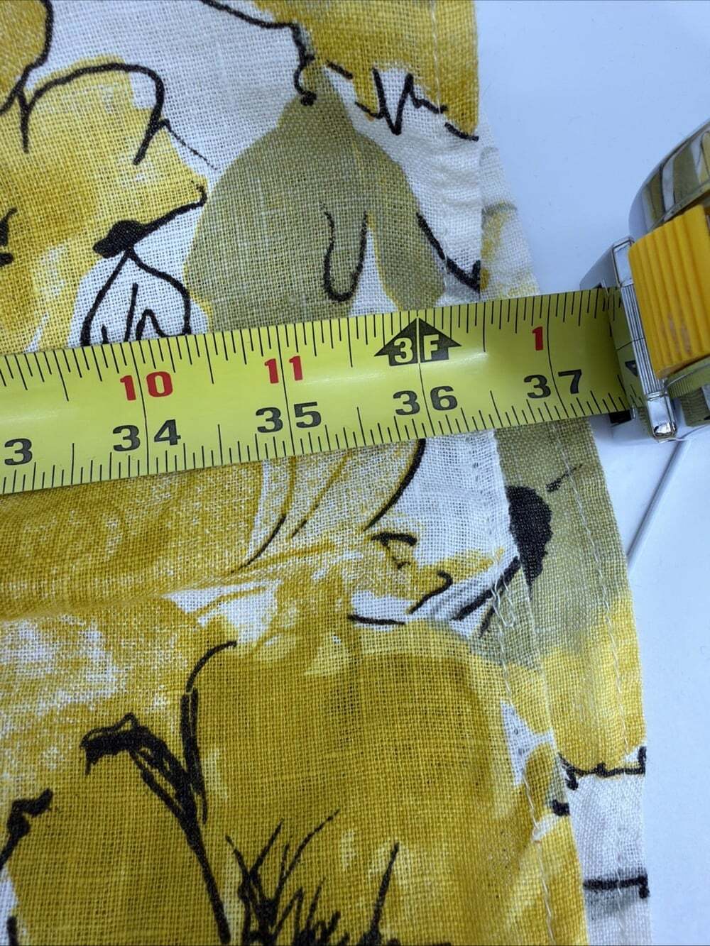 Valentina Naldi Womens Yellow Floral Linen Sleeveless A-Line Dress Size XS - Picture 7 of 8